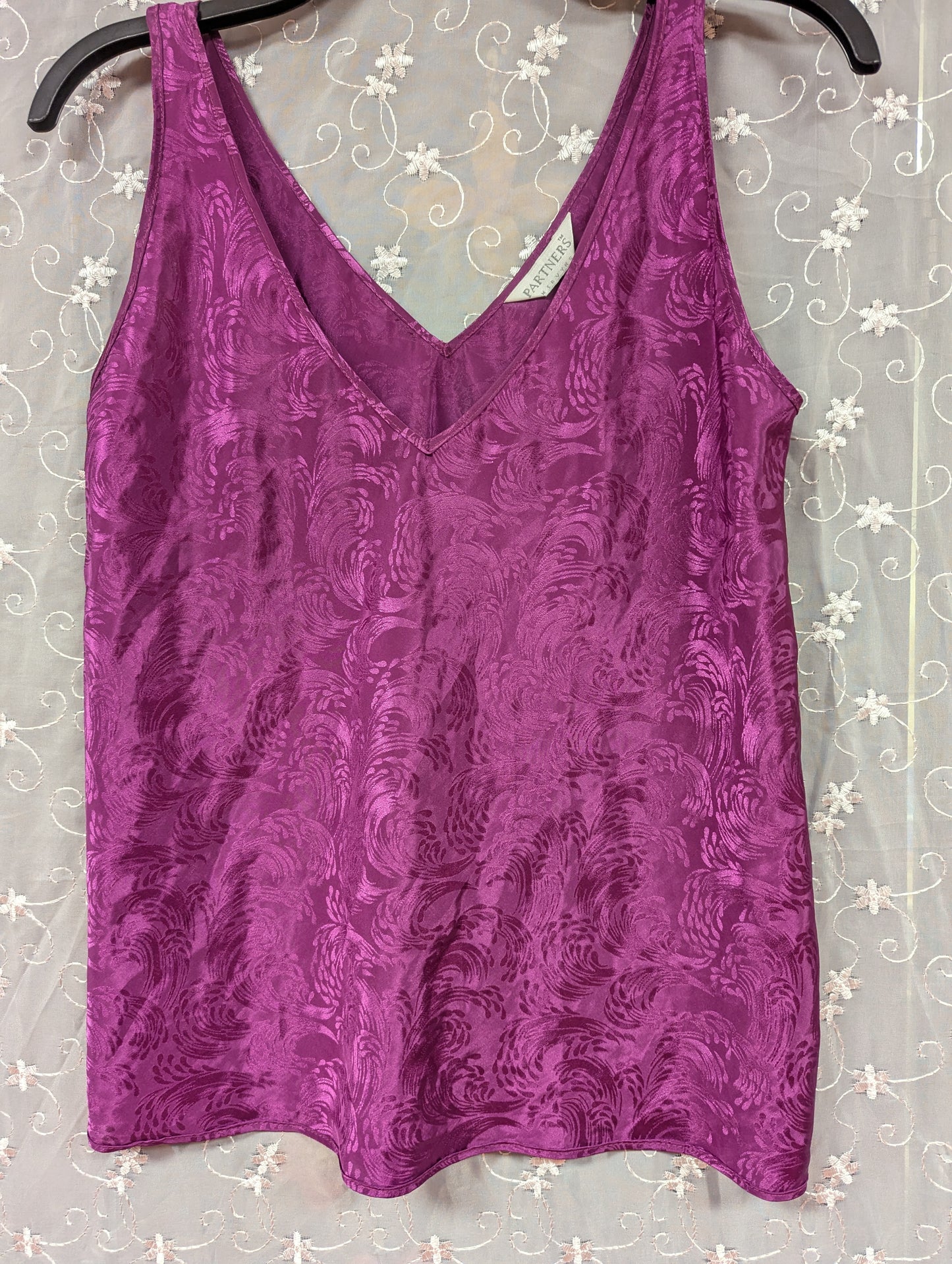 Luxurious Silky Shiny sleeveless blouse