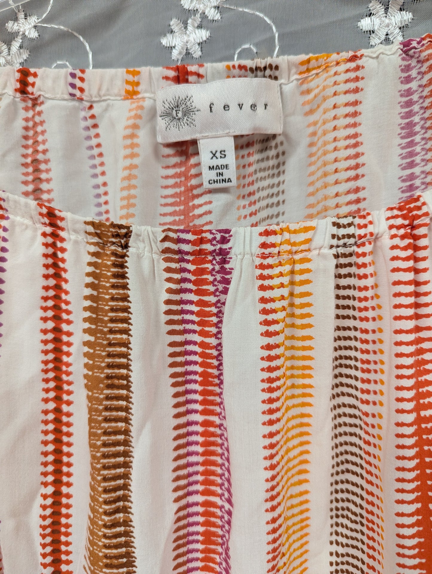 Belle Sleeved shades of peach hippie top